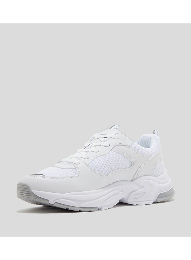 U.S. Polo Assn. Women’s SORLEY GLB 6FX Chunky Sole Sneakers - White & Gold - Image 2